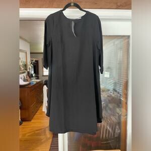 Maldita black NWT dress circular hem 3/4 sleeve